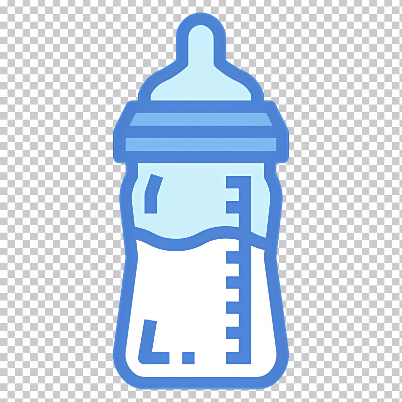 Baby Cup - Blue Baby Feeding Bottle With Milk PNG