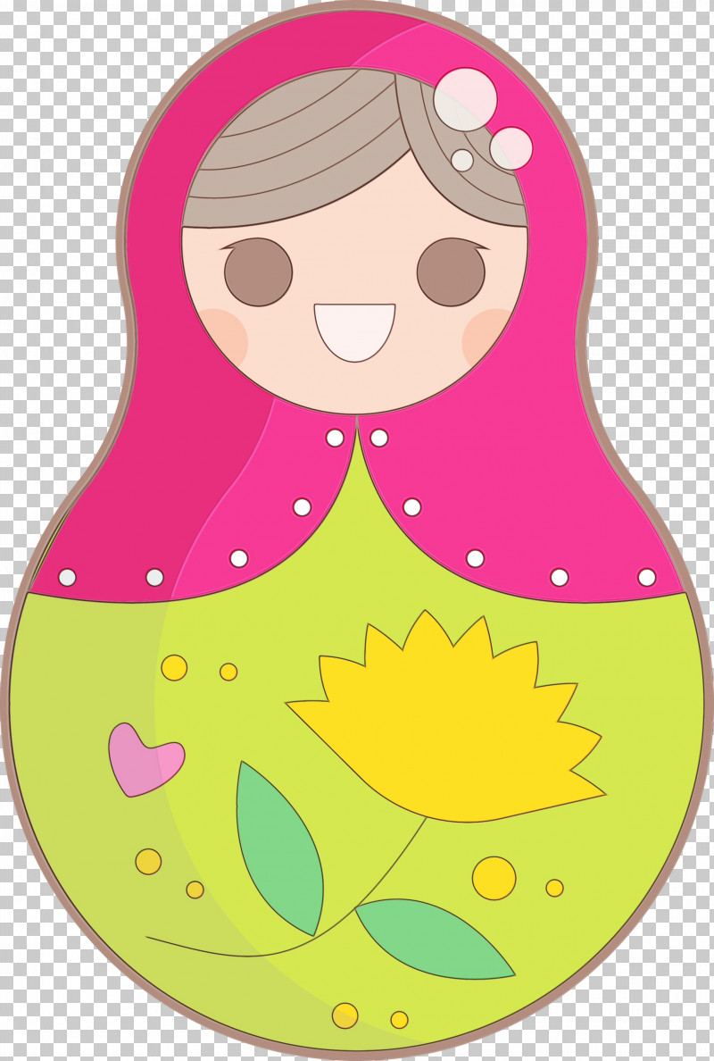 Character Pink M Pattern Line Area PNG, Clipart, Area, Character, Character Created By, Colorful Russian Doll, Infant Free PNG Download