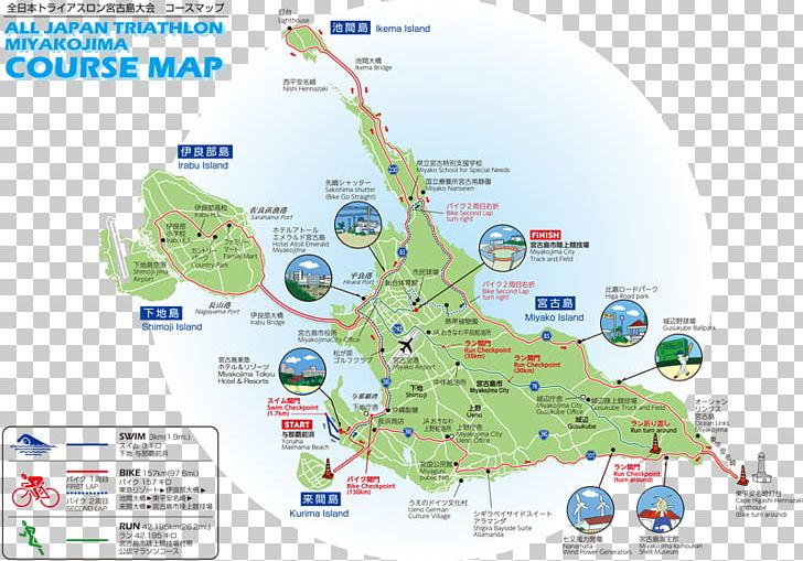 Miyako-jima STRONGMAN All Japan Triathlon Miyakojima Just Run! Map PNG, Clipart, Android, Area, Ecoregion, Japan, Land Lot Free PNG Download