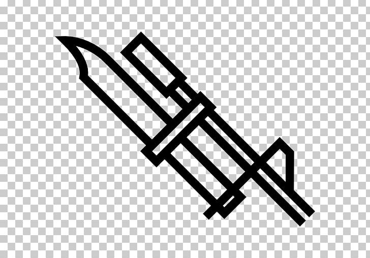 Knife Bayonet Computer Icons Weapon PNG, Clipart, Ammunition, Angle, Bayonet, Black And White, Bullet Free PNG Download