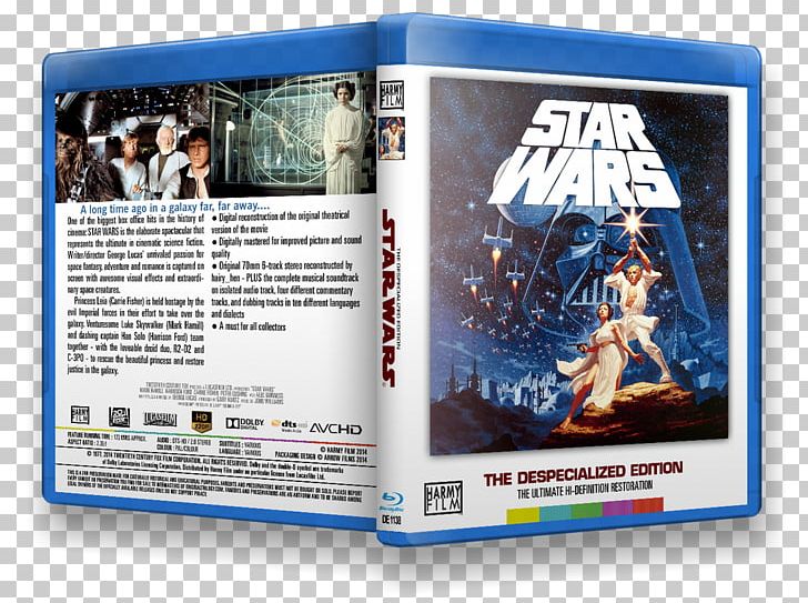 Blu-ray Disc Leia Organa Anakin Skywalker Luke Skywalker Harmy's Despecialized Edition PNG, Clipart,  Free PNG Download