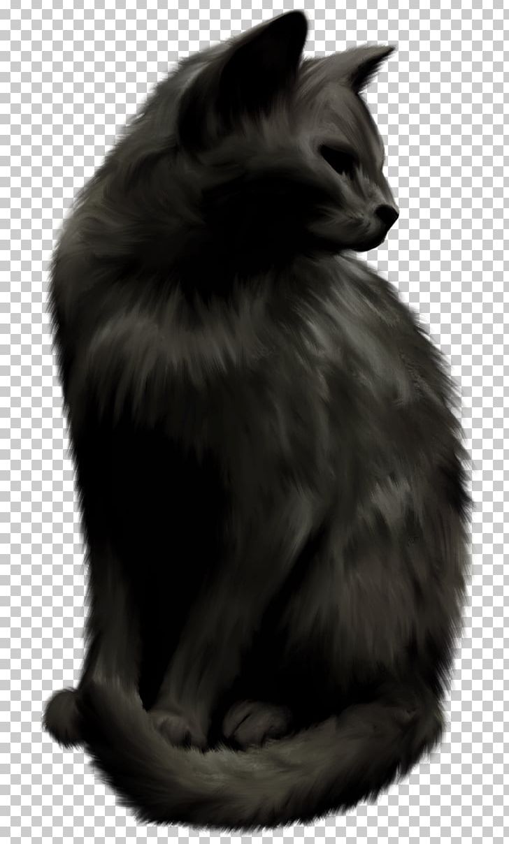 Norwegian Forest Cat Nebelung Black Cat Whiskers PNG, Clipart, Black, Black And White, Carnivoran, Cartoon, Cartoon Cat Free PNG Download