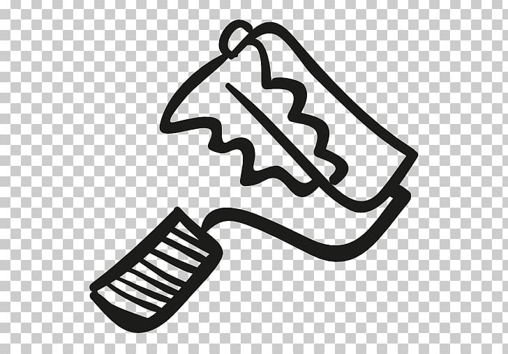 Paintbrush Computer Icons PNG, Clipart, Angle, Architectural Engineering, Art, Black And White, Brush Free PNG Download