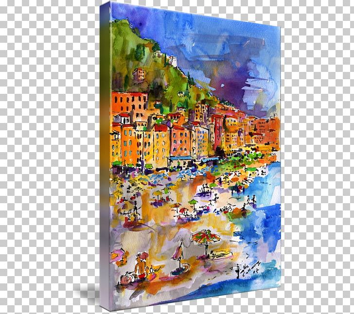 Watercolor Painting Camogli Gallery Wrap Modern Art PNG, Clipart, Acrylic Paint, Art, Artwork, Beach, Camogli Free PNG Download