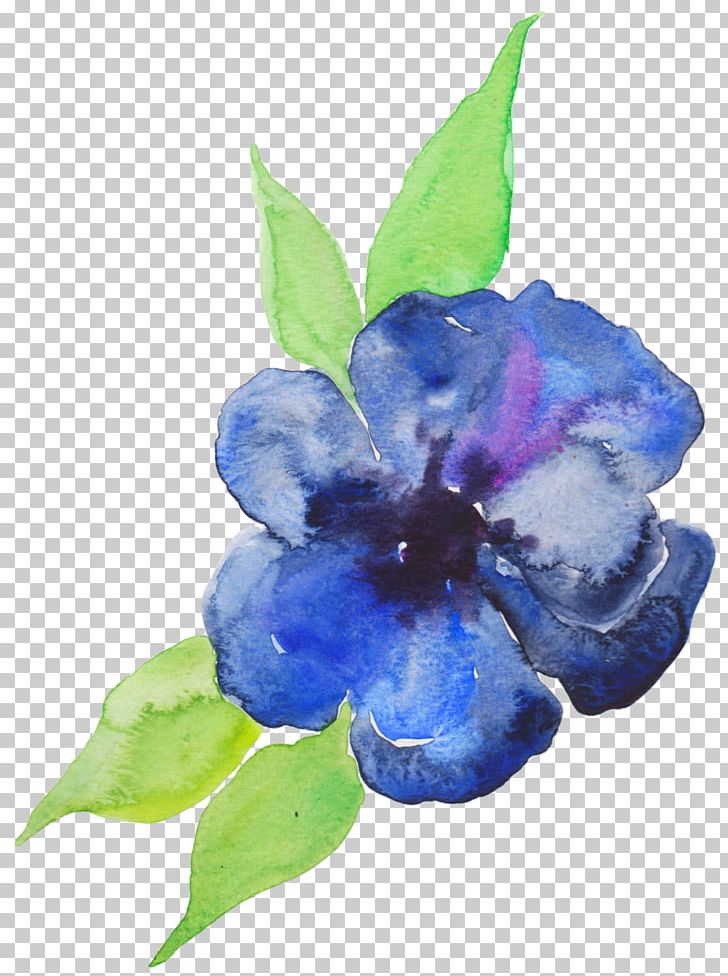 Blue Watercolor Painting Flower Violet Purple PNG, Clipart, Art, Blue, Cobalt Blue, Color, Flower Free PNG Download