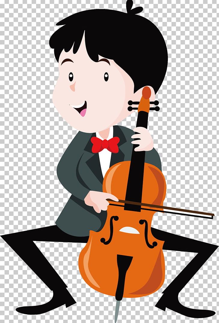 Musical Instrument Cartoon Performance PNG, Clipart, Art, Bowed String Instrument, Cello, Child, Christmas Decoration Free PNG Download