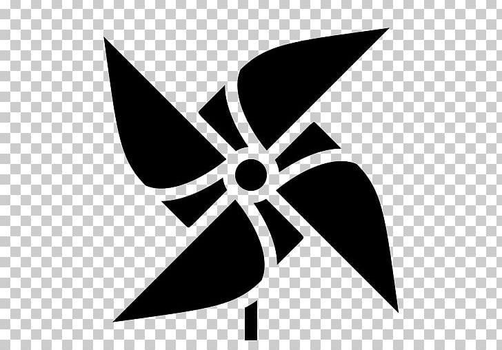 Paper Windmill Computer Icons Logo PNG, Clipart, Angle, Black And White, Circle, Computer Icons, Flora Free PNG Download