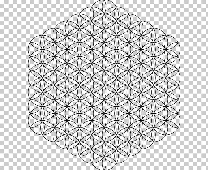 Overlapping Circles Grid Sacred Geometry PNG, Clipart, Angle, Area, Black And White, Circle, Coloring Book Free PNG Download