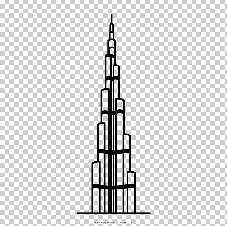 Burj Khalifa Burj Al Arab Drawing Tower Skyscraper PNG, Clipart, Black And White, Burj Al Arab, Burj Khalifa, Coloring Book, Drawing Free PNG Download