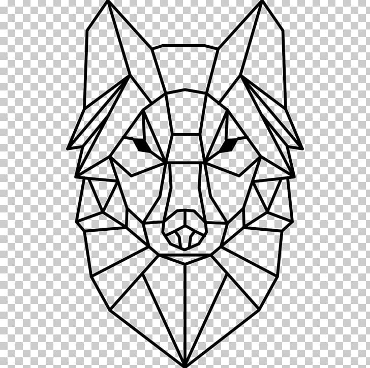 Gray Wolf Geometry Wall Decal PNG, Clipart, Angle, Area, Art, Artwork, Black Free PNG Download