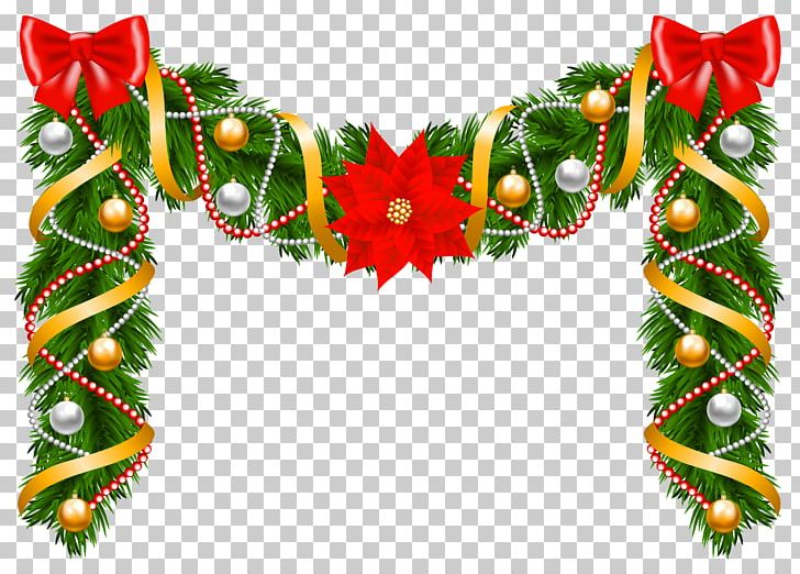 Christmas Garland Wreath Poinsettia PNG, Clipart, Christmas, Christmas Decoration, Christmas Ornament, Christmas Tree, Decor Free PNG Download