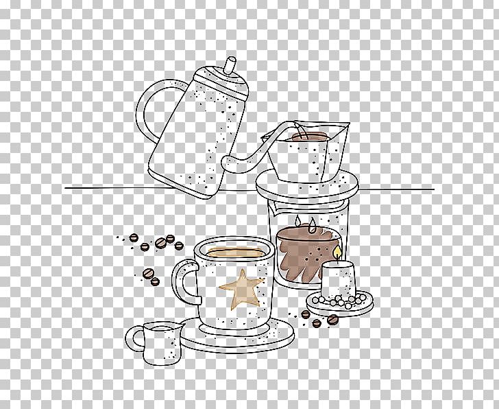 Coffee Cup Cafe Kettle Illustration PNG, Clipart, Area, Cafe, Candle, Coffee, Coffee Aroma Free PNG Download