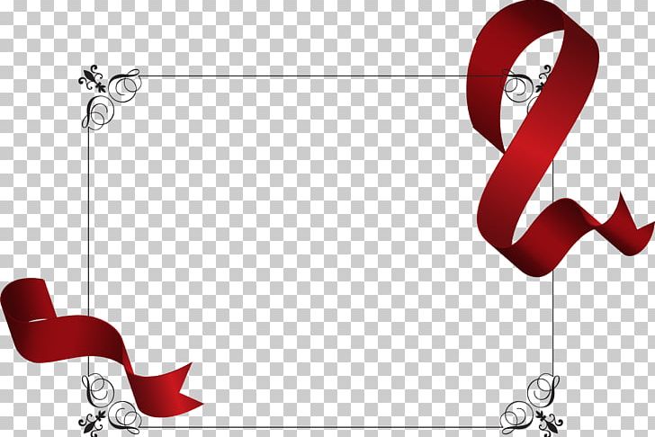 Ribbon Red Gift Card Illustration PNG, Clipart, Decorative Borders, European Border, Fashion Accessory, Food Drinks, Gift Free PNG Download