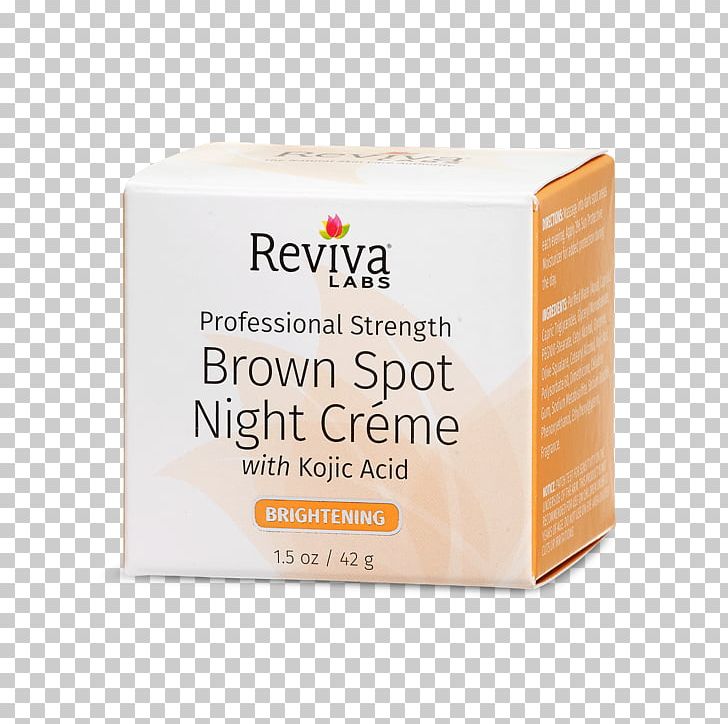 Reviva Labs Brown Spot Night Cream With Kojic Acid Lotion Elastin Skin Care PNG, Clipart, Collagen, Cosmetics, Cream, Dimethylethanolamine, Elastin Free PNG Download