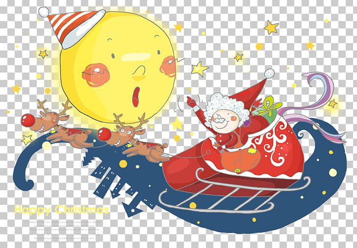 Santa Claus Christmas Reindeer Cartoon Illustration PNG, Clipart, Child, Christmas, Christmas Background, Christmas Ball, Christmas Decoration Free PNG Download