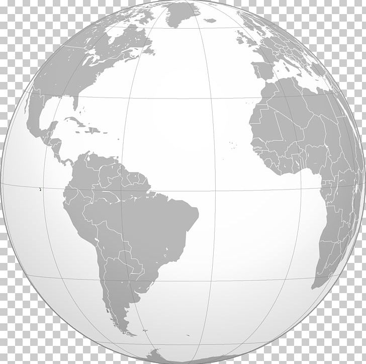 Globe Atlantic Ocean Map PNG, Clipart, Atlantic Ocean, Black And White