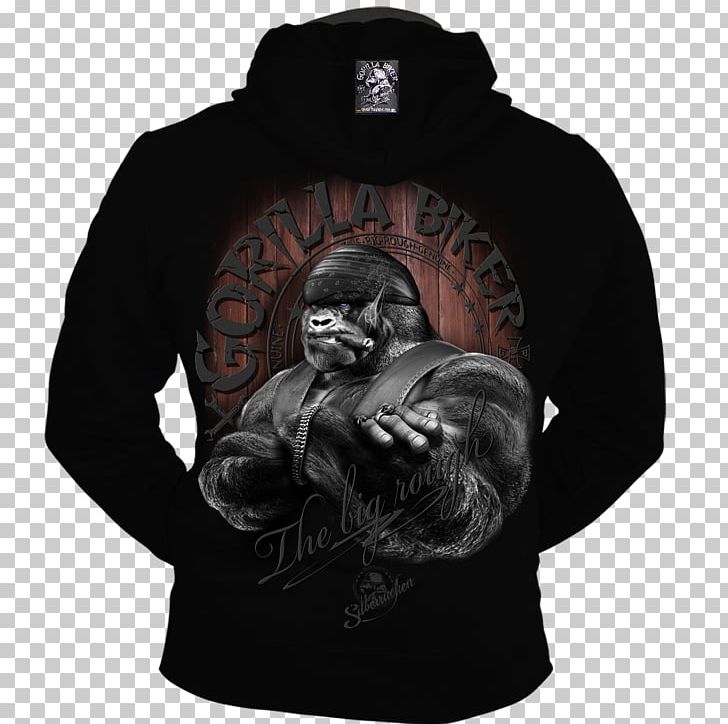 Hoodie Gorilla T-shirt Silberrücken Biker PNG, Clipart, Biker, Black, Black Gorilla, Bluza, Clothing Free PNG Download