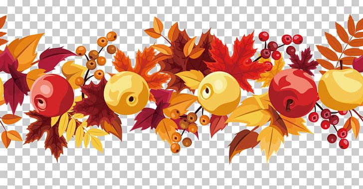 Fruit Autumn Leaf Color Euclidean PNG, Clipart, Art, Autumn, Autumn Vector, Cut Flowers, Defoliation Free PNG Download