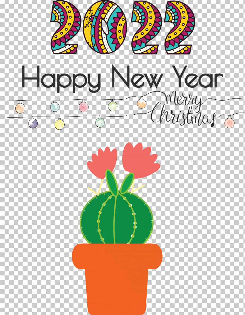 2022 Happy New Year 2022 New Year 2022 PNG, Clipart, Biology, Flower, Flowerpot, Happy New Year, Line Free PNG Download