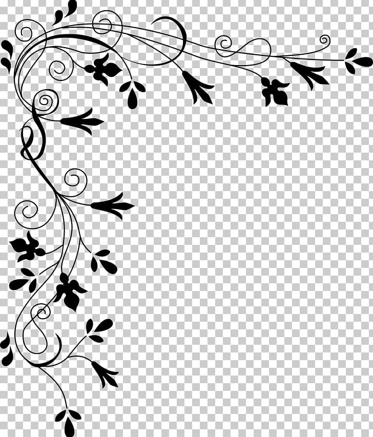 Flower Black And White PNG, Clipart, Angle, Area, Art, Art Corner, Black Free PNG Download