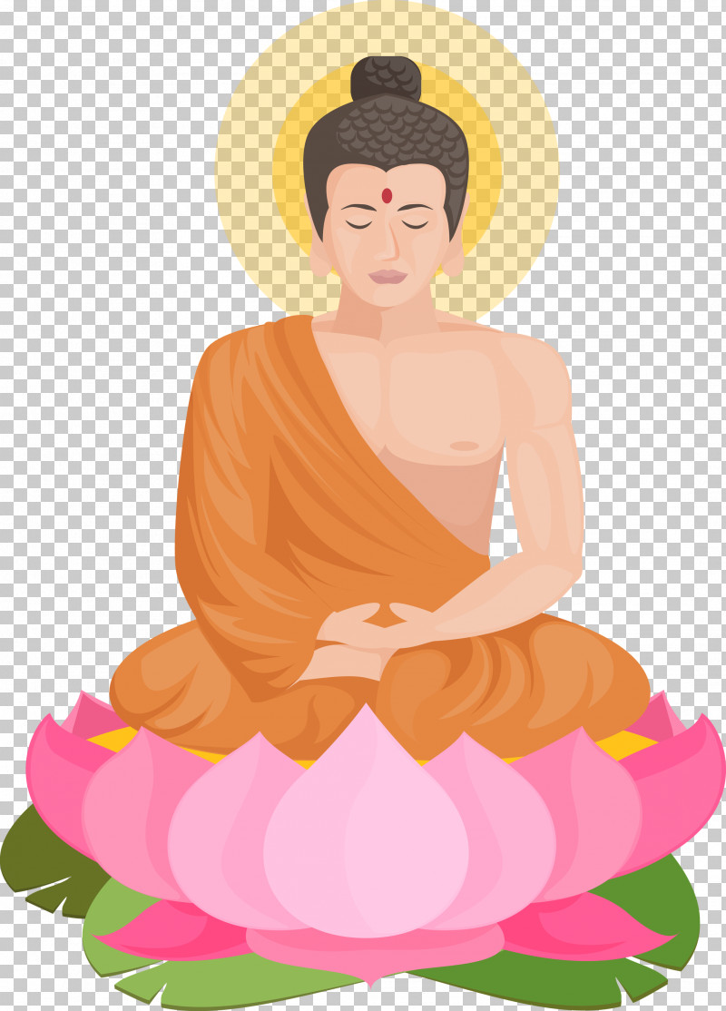 Bodhi Lotus Lotus PNG, Clipart, Bodhi Lotus, Kneeling, Lotus, Meditation, Peach Free PNG Download