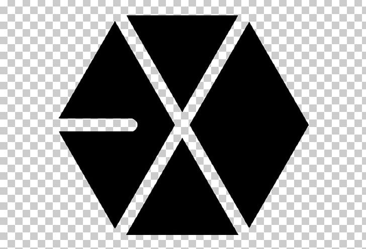 EXO K-pop Logo XOXO Growl PNG, Clipart, Angle, Area, Art, Baekhyun, Black Free PNG Download