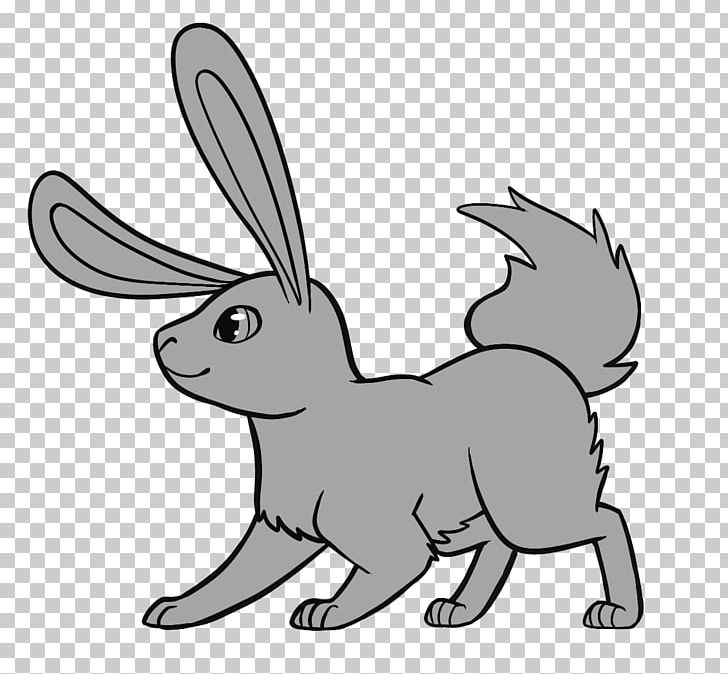 Line Art Hare Domestic Rabbit PNG, Clipart, Animals, Art, Artwork, Black And White, Carnivoran Free PNG Download