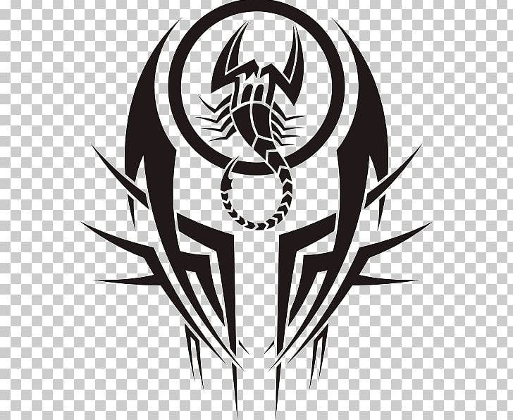 Scorpion Tattoo Body Art Symbol PNG, Clipart, Black And White, Brand ...