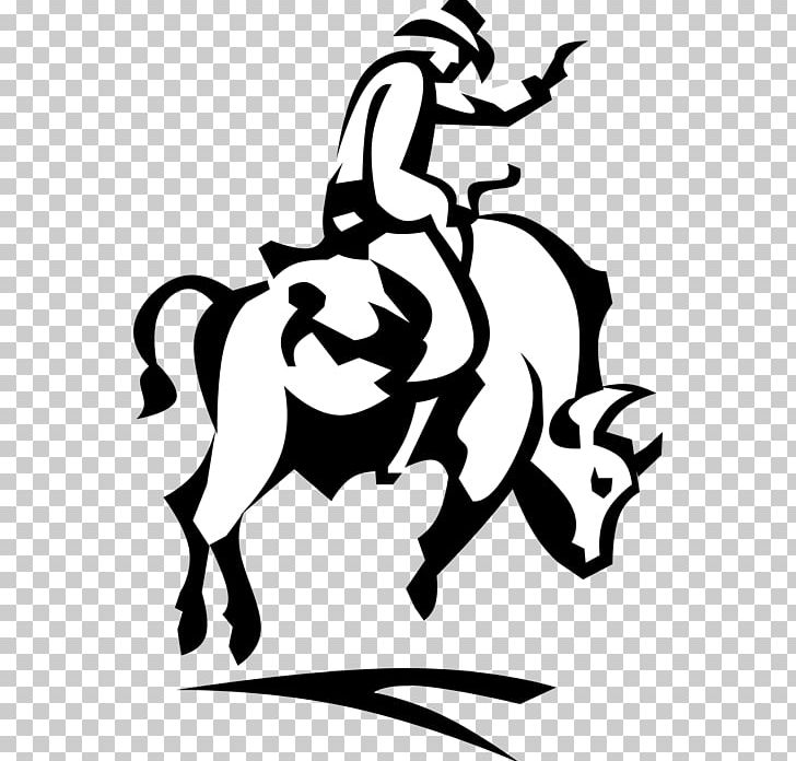 Horse Cowboy Bronco Graphics PNG, Clipart, Animals, Black, Black And White, Bronco, Bucking Free PNG Download