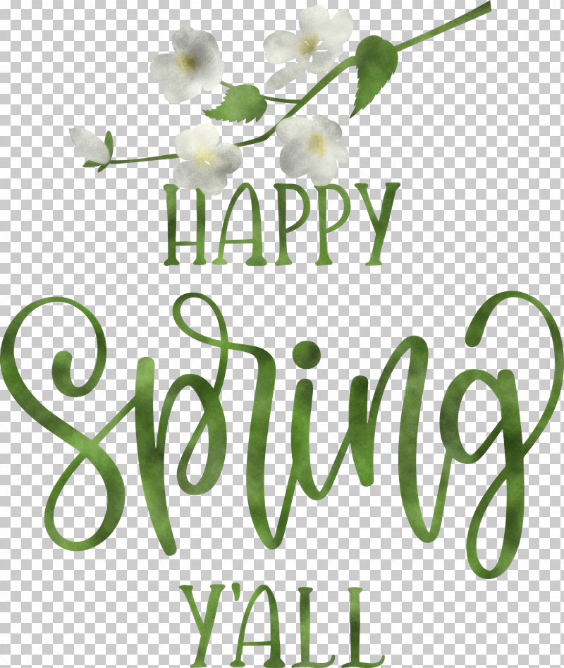 Happy Spring Spring PNG, Clipart, Cut Flowers, Floral Design, Flower, Green, Happy Spring Free PNG Download