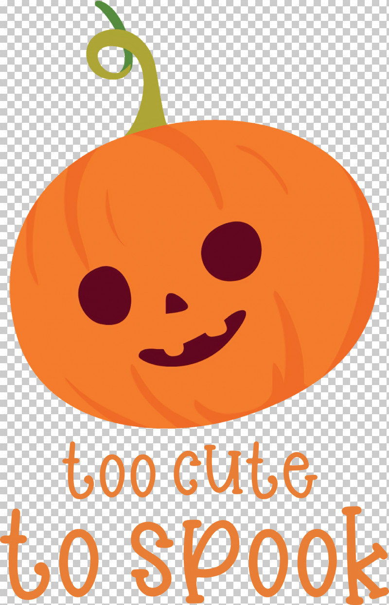 Halloween Too Cute To Spook Spook PNG, Clipart, Cartoon, Fruit, Halloween, Happiness, Jackolantern Free PNG Download