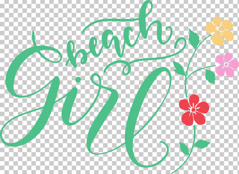Beach Girl Summer PNG, Clipart, Beach Girl, Biology, Floral Design, Green, Leaf Free PNG Download