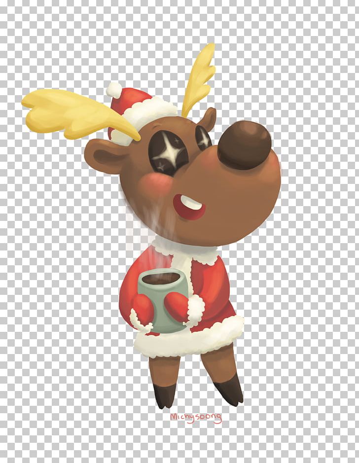 Reindeer Christmas Ornament Cartoon Mascot Stuffed Animals & Cuddly Toys PNG, Clipart, Animal Crossing, Cartoon, Christmas, Christmas Decoration, Christmas Ornament Free PNG Download