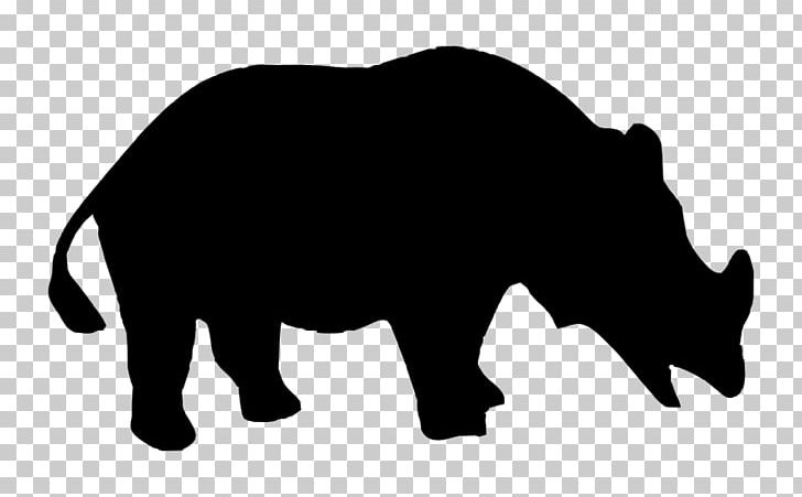 Rhinoceros Silhouette PNG, Clipart, Animals, Bear, Black, Carnivoran, Cattle Like Mammal Free PNG Download