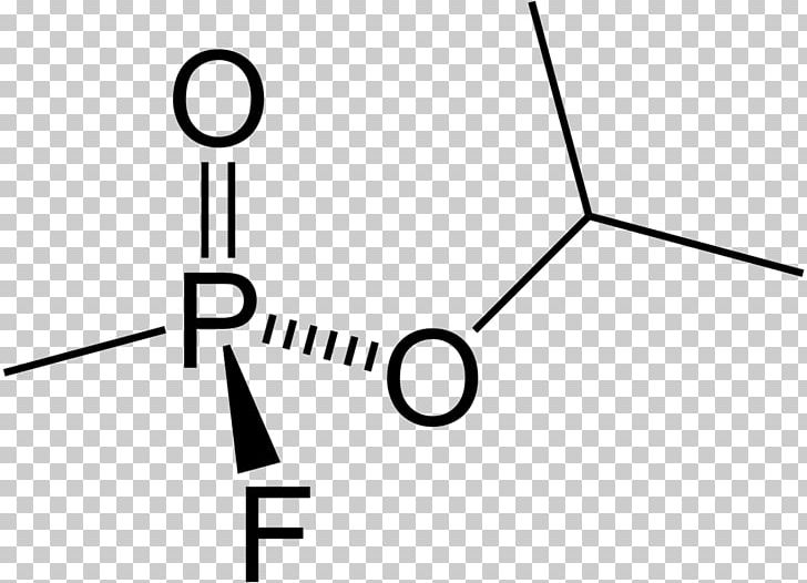 Sarin Methylphosphonyl Difluoride Chemical Substance Chemical Warfare Nerve Agent PNG, Clipart, Angle, Area, Black, Black And White, Brand Free PNG Download