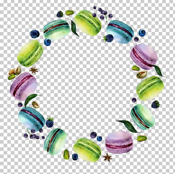 Macaron Macaroon Watercolor Painting PNG, Clipart, Art, Bead, Biscuits, Body Jewelry, Bracelet Free PNG Download