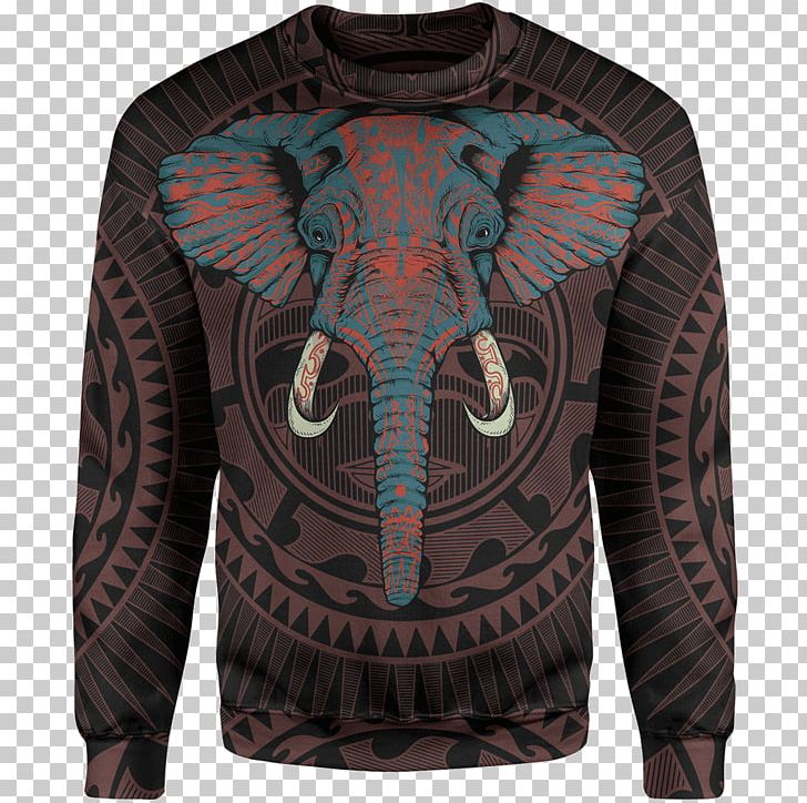 Sweater T-shirt Sleeve Bluza PNG, Clipart, Bluza, Elephants, Elephants And Mammoths, Gift, Indian Elephant Free PNG Download