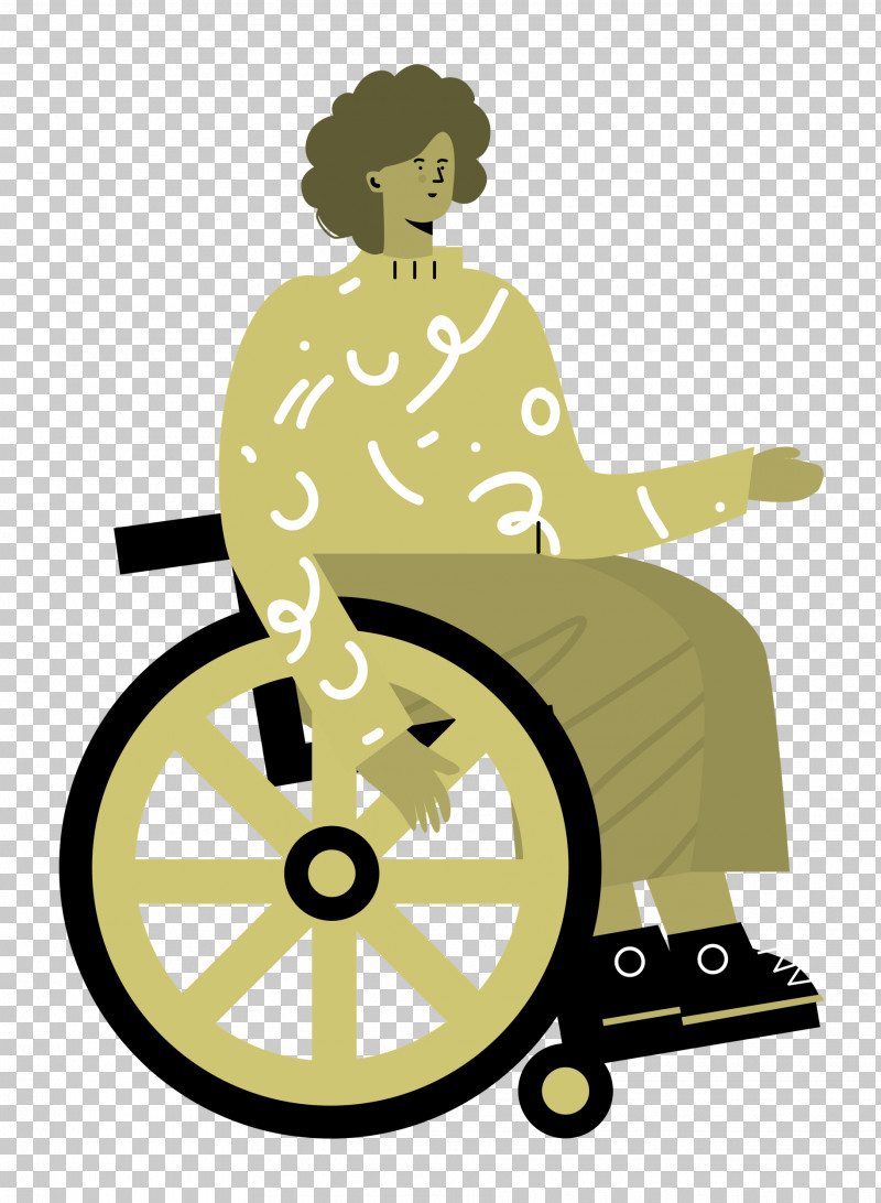 Sitting On Wheelchair Woman Lady PNG, Clipart, Behavior, Cartoon, Human, Lady, Logo Free PNG Download