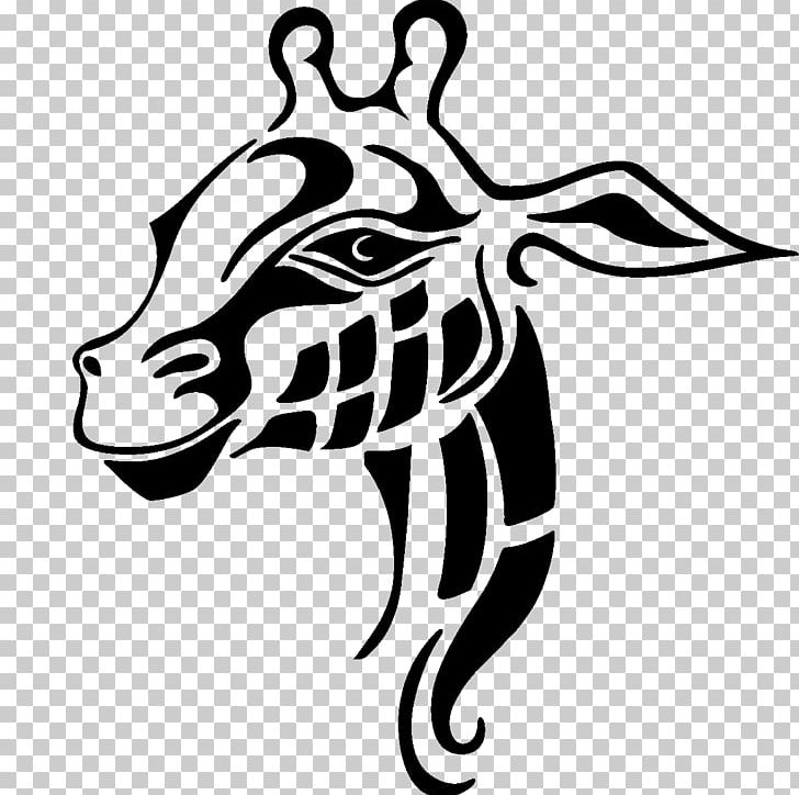 The White Giraffe Sticker PNG, Clipart, Animal, Animals, Art, Artwork, Black Free PNG Download