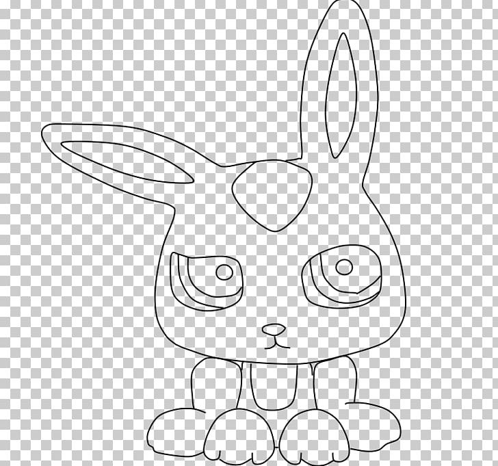 Domestic Rabbit Hare Easter Bunny PNG, Clipart, Animals, Area, Artwork, Black And White, Cartoon Free PNG Download