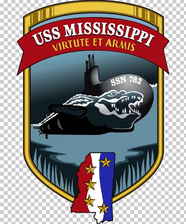 USS Mississippi (SSN-782) United States Navy Virginia-class Submarine PNG, Clipart, Attack Submarine, Banner, Brand, Emblem, Label Free PNG Download