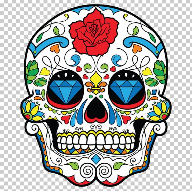 Calavera Skull Day Of The Dead PNG, Clipart, Art, Bone, Calavera, Candy, Color Free PNG Download