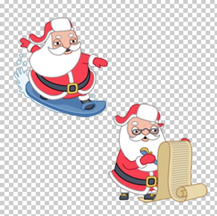 Santa Claus Computer Icons Surfing PNG, Clipart, Cartoon, Cartoon Eyes, Christmas Decoration, Christmas Frame, Christmas Lights Free PNG Download