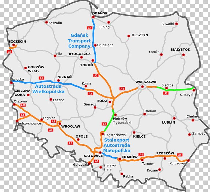 Piotrków Trybunalski Highways In Poland Controlled-access Highway Road Two-lane Expressway PNG, Clipart, Area, Controlledaccess Highway, Diagram, Ecoregion, Expressway S5 Free PNG Download