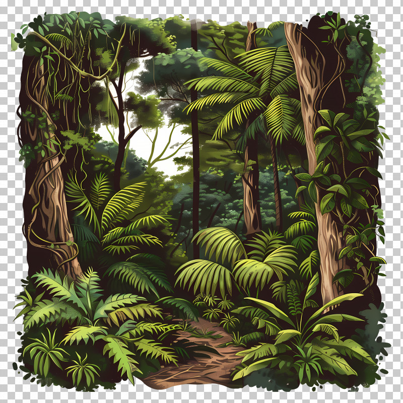 Dense Jungle - Dense Jungle Illustration PNG