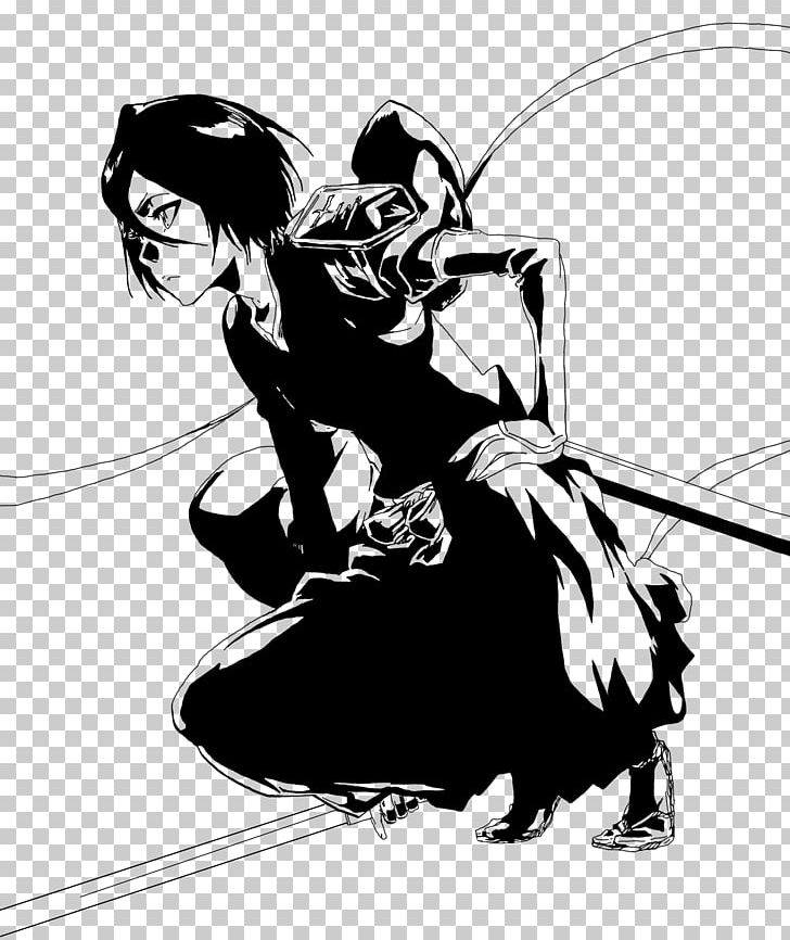 Rukia Kuchiki Bleach Hollow PNG, Clipart, Art, Black, Black And White, Bleach, Cartoon Free PNG Download