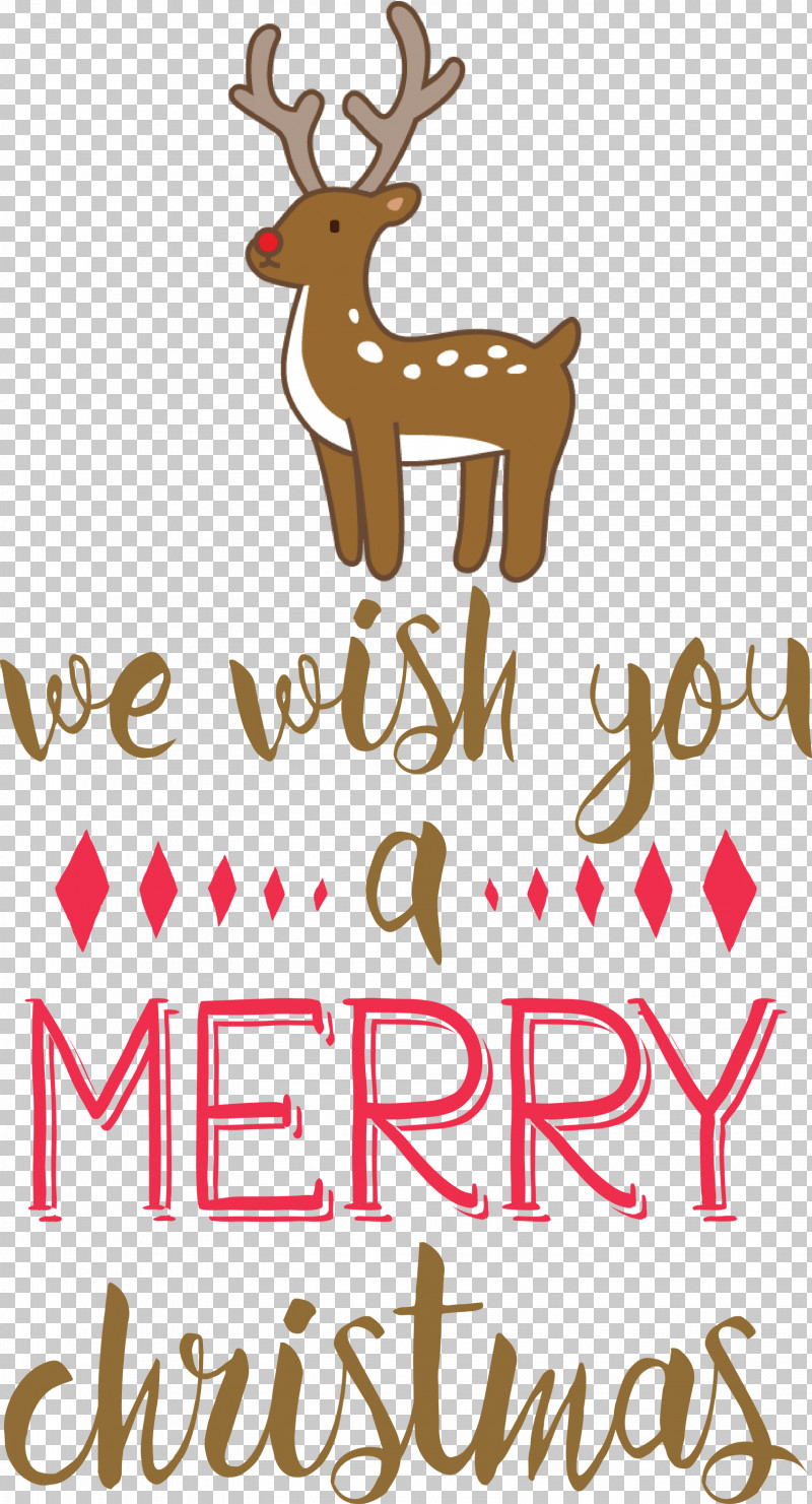 Merry Christmas Wish PNG, Clipart, Biology, Deer, Merry Christmas, Meter, Reindeer Free PNG Download