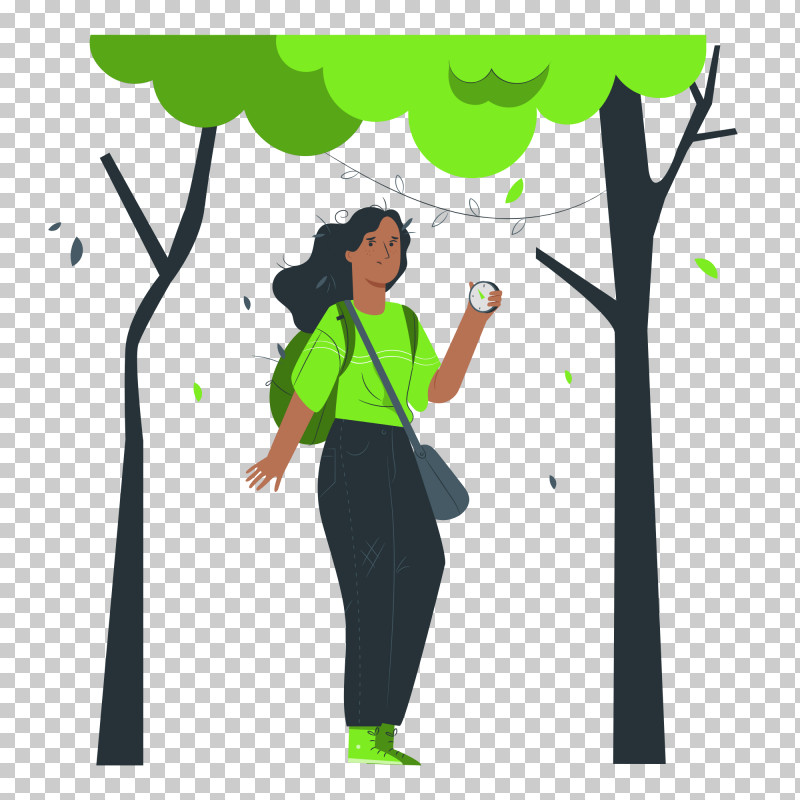 Cartoon Leaf Green Clothing Tree PNG, Clipart, Behavior, Biology, Cartoon, Clothing, Green Free PNG Download