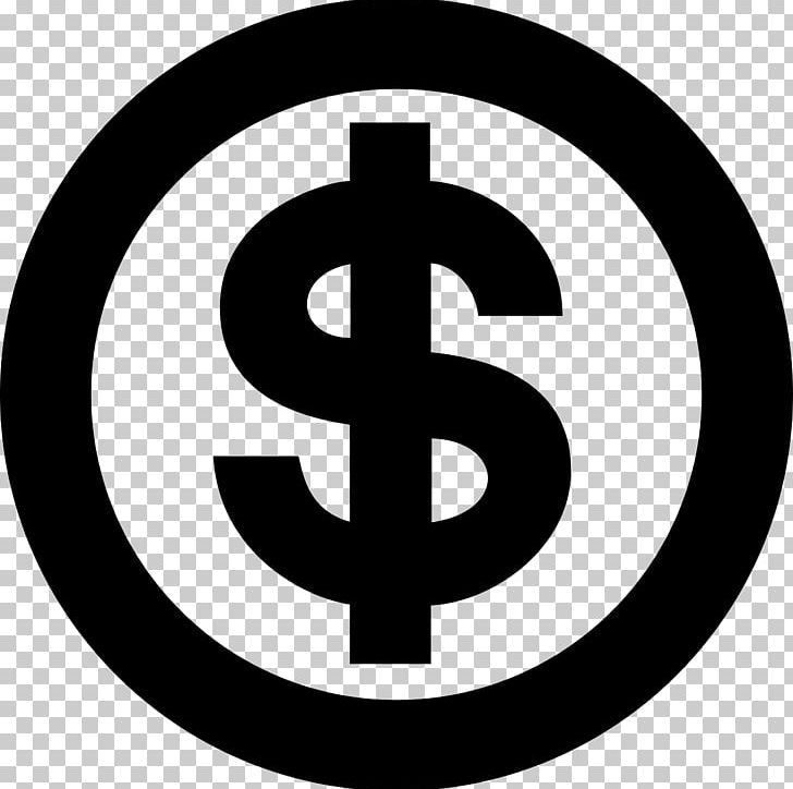 Dollar Sign Currency Symbol PNG, Clipart, Area, Black And White, Brand, Circle, Computer Icons Free PNG Download