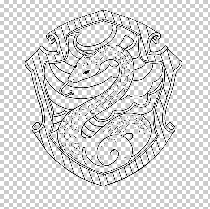 Slytherin House Coloring Book Harry Potter Gryffindor Hogwarts PNG, Clipart, Adult, Angle, Area, Artwork, Black And White Free PNG Download